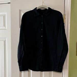 Forever 21 Black Button Down Shirt